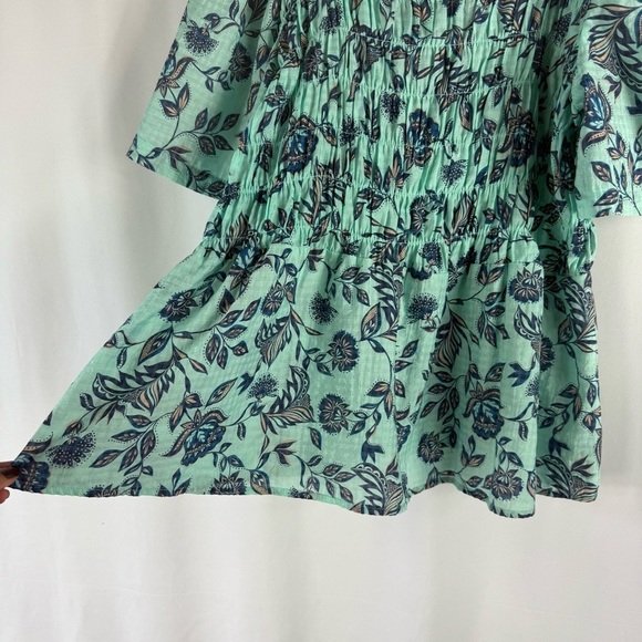 Lane Bryant Mint Floral Blouse - Picture 5 of 10